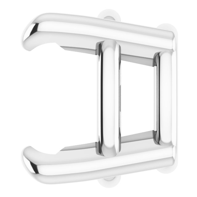 Pre-Notched Claw-Prong Earring Setting