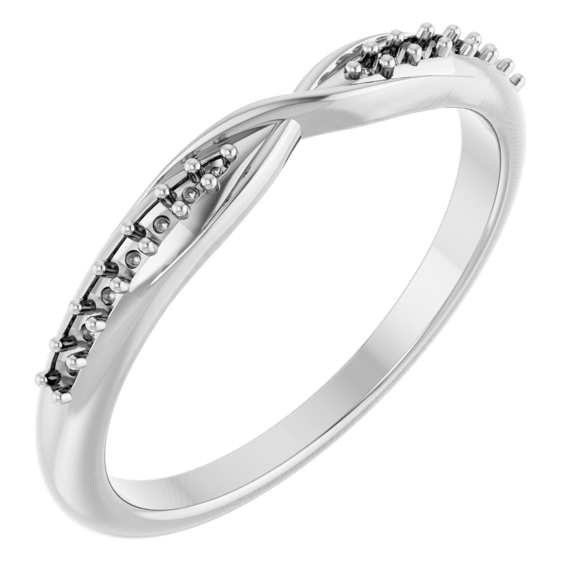 Accented Criss-Cross Contour Band