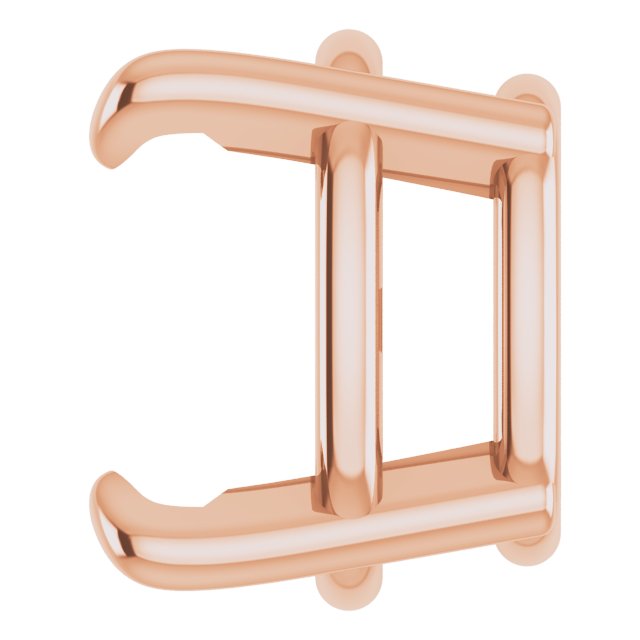Pre-Notched Claw-Prong Earring Setting