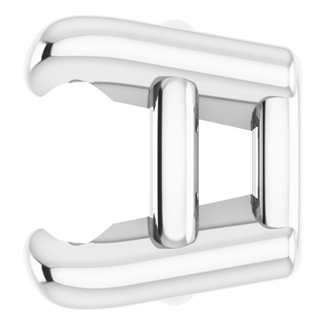 Pre-Notched Claw-Prong Earring Setting