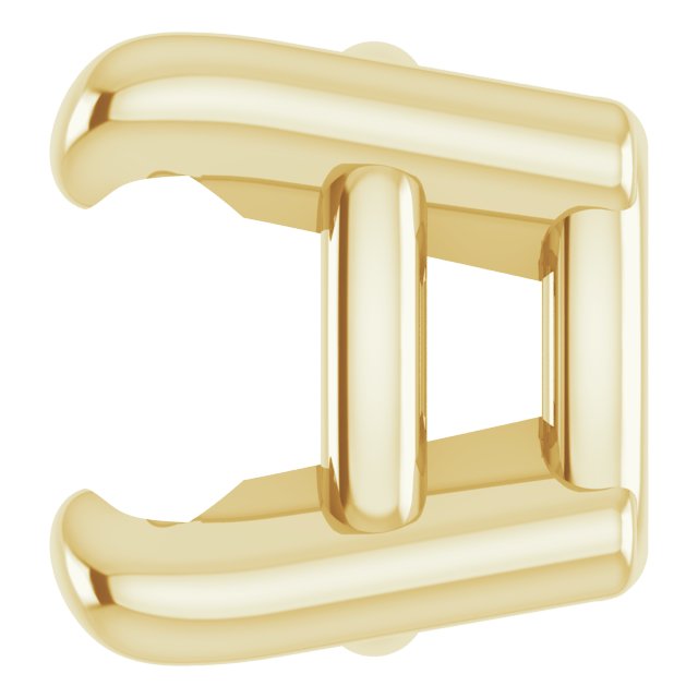 Pre-Notched Claw-Prong Earring Setting