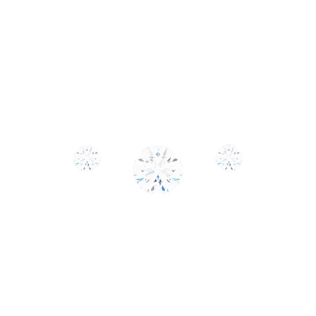 Tiny Diamond Necklace or Center