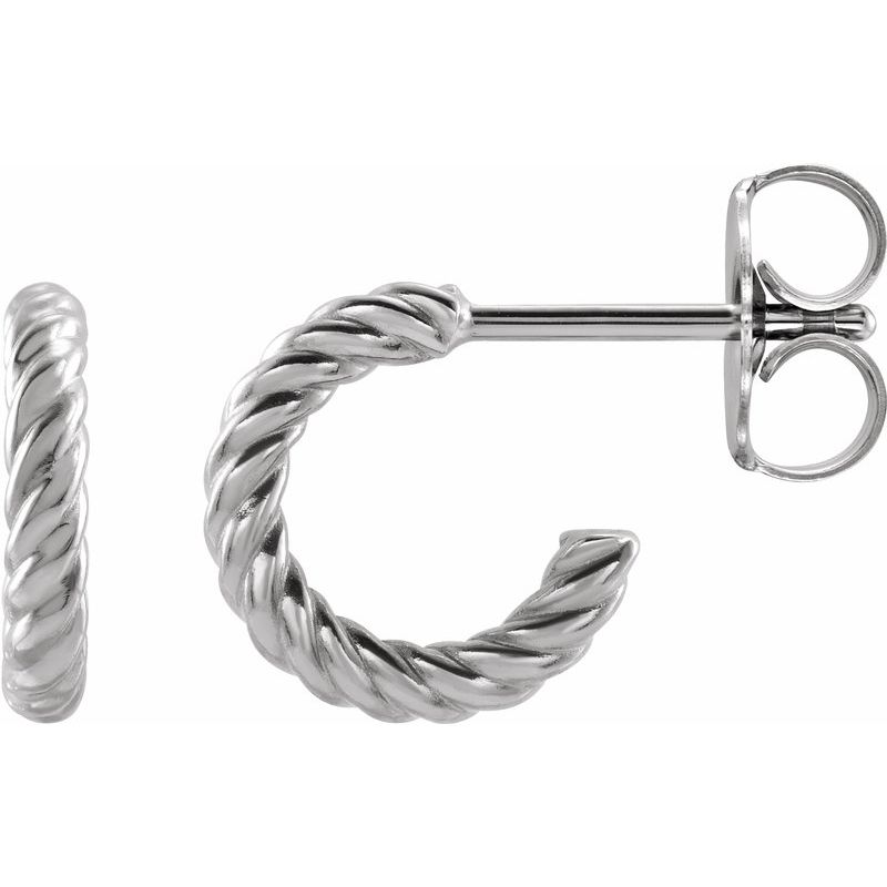 Rope Hoop Earrings