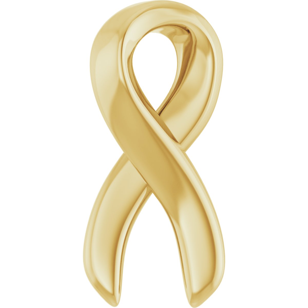 14K Yellow Survivor Ribbon 16-18" Necklace