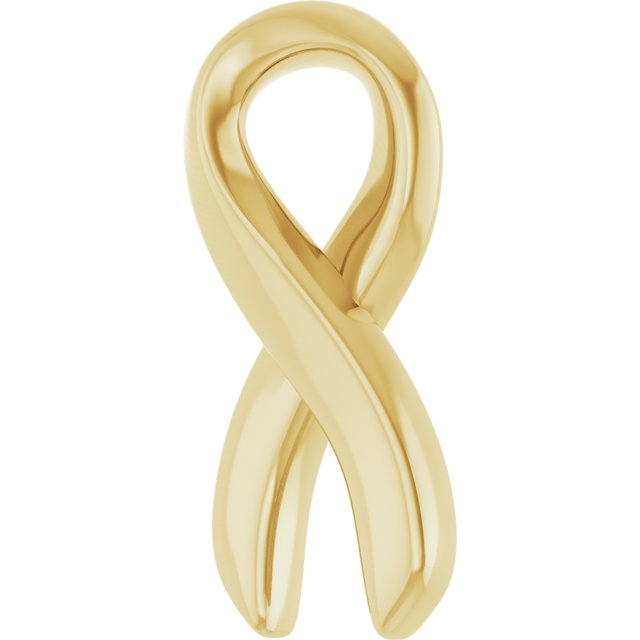 14K Yellow Survivor Ribbon 16-18 Necklace