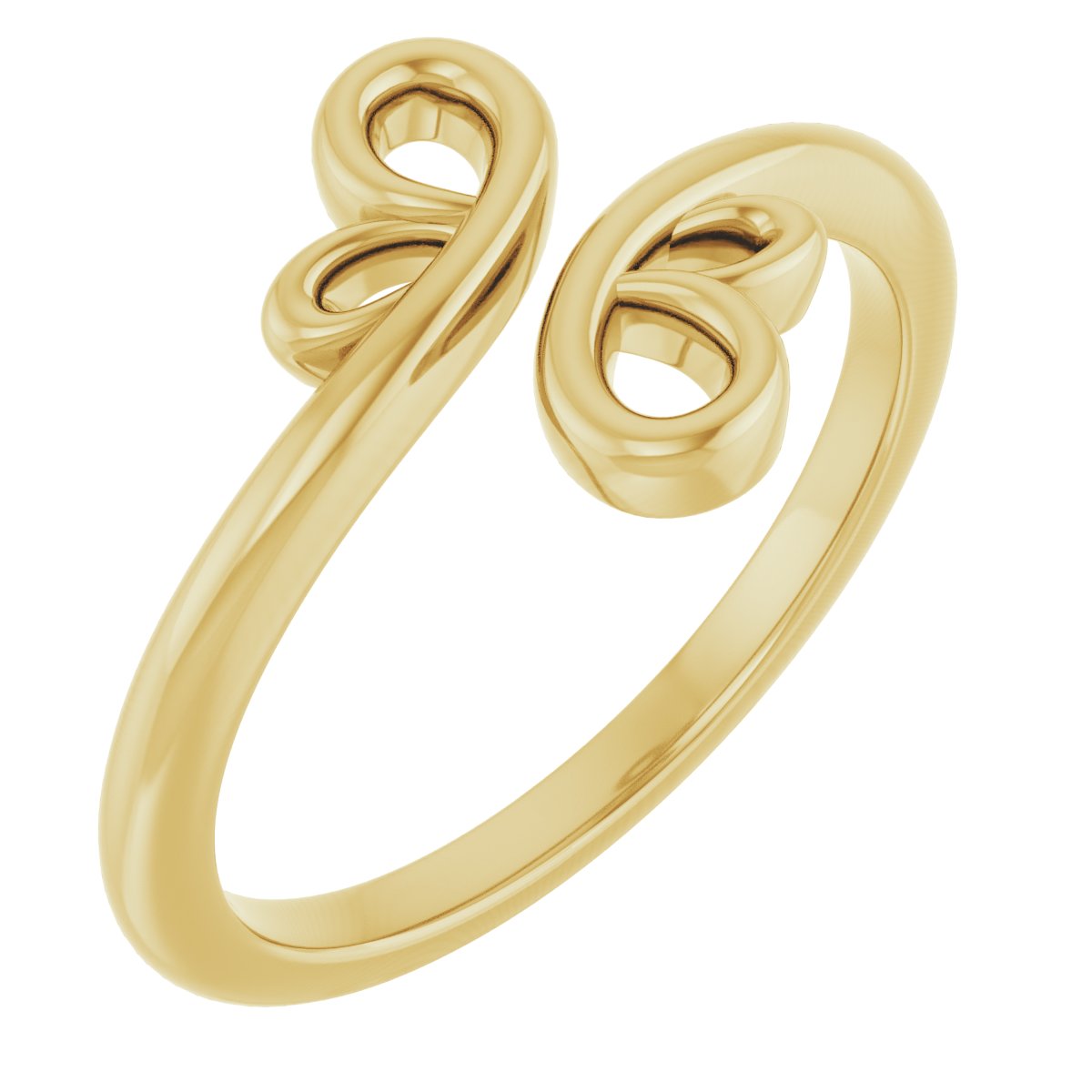 14K Yellow Freeform Bypass Ring