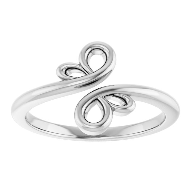 Sterling Silver Freeform Bypass Ring