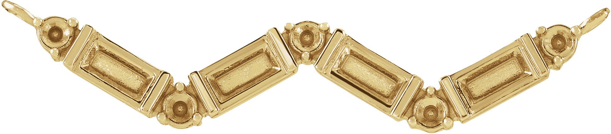 Accented Baguette Bar Necklace or Center