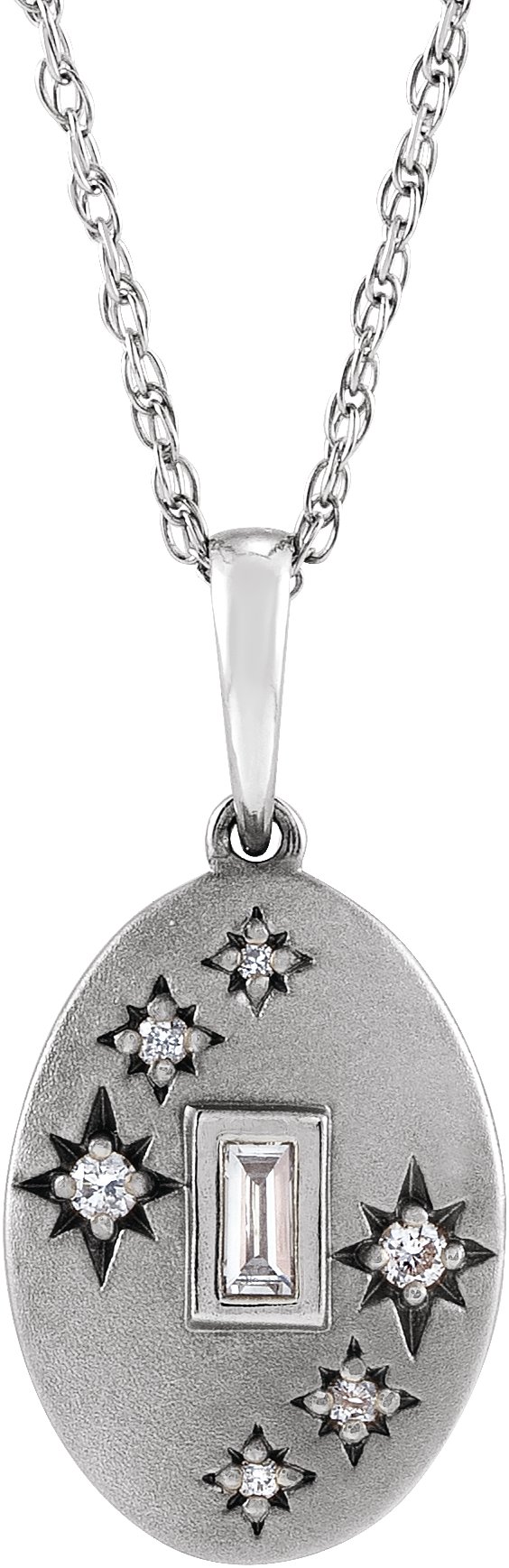 .07 CTW Natural Diamond Celestial Pendant