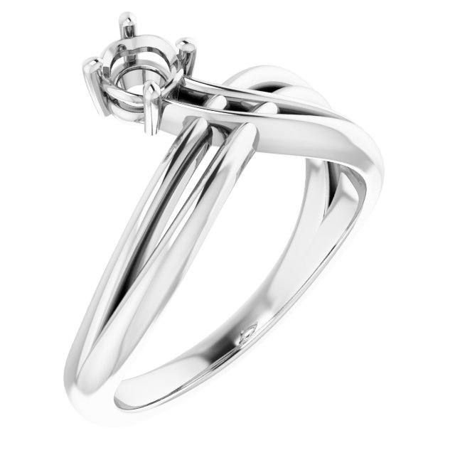 Solitaire Freeform Ring