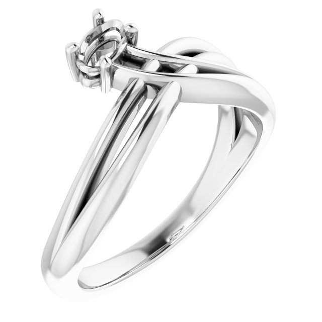 Solitaire Freeform Ring