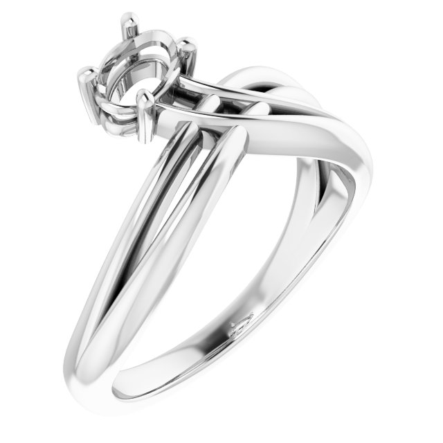 Solitaire Freeform Ring