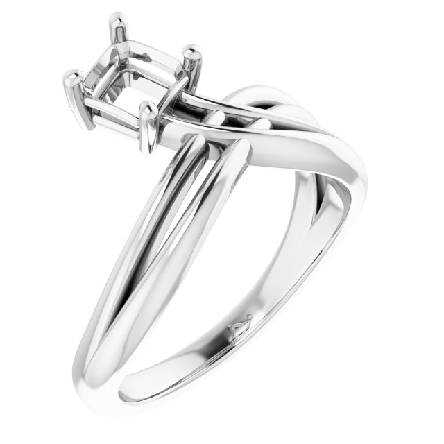 Solitaire Freeform Ring