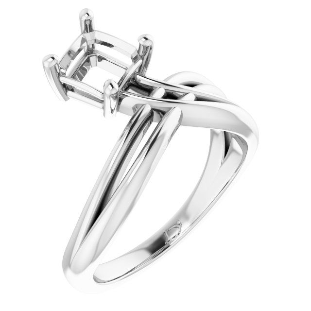 Solitaire Freeform Ring