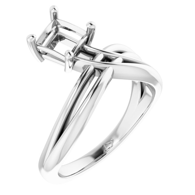 Solitaire Freeform Ring
