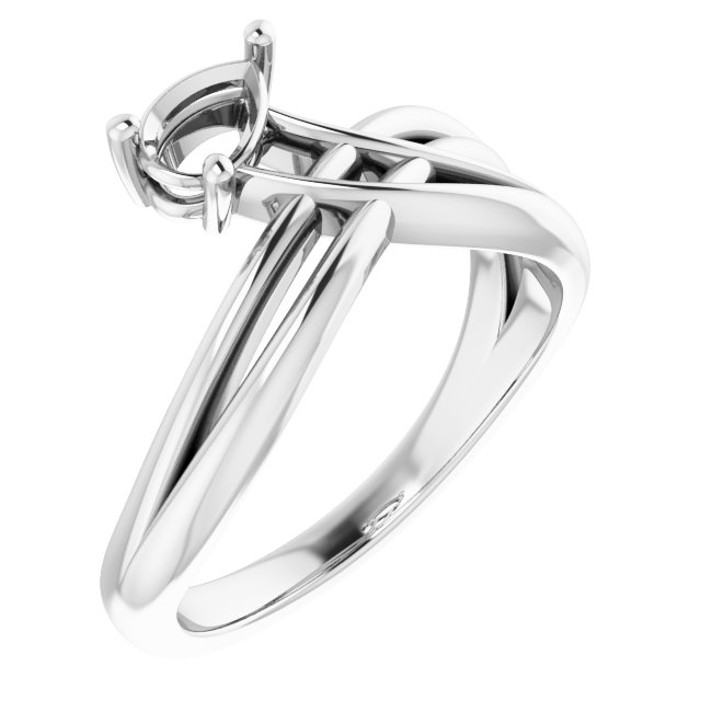Solitaire Freeform Ring