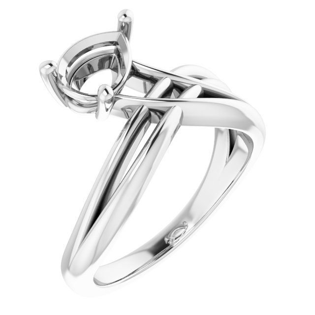 Solitaire Freeform Ring
