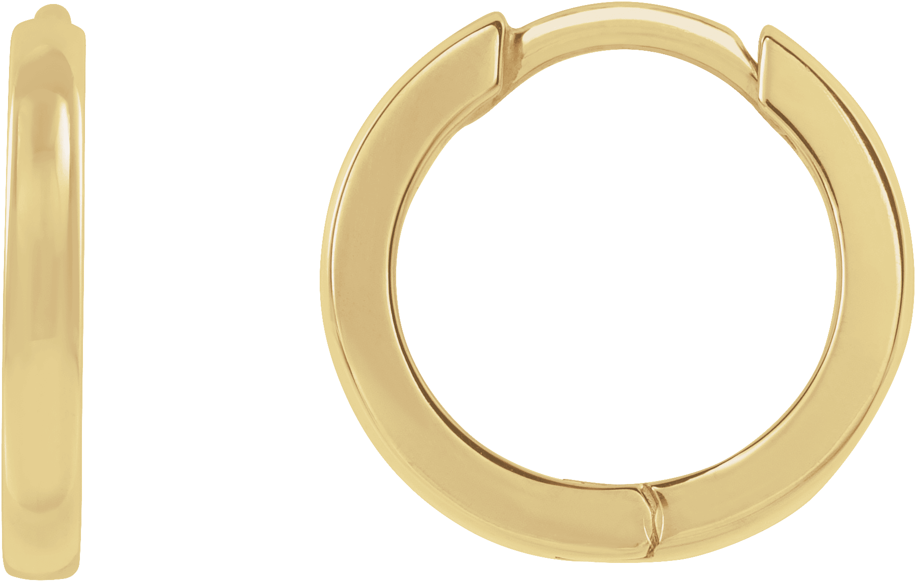 Gold Hinged Hoop Earrings