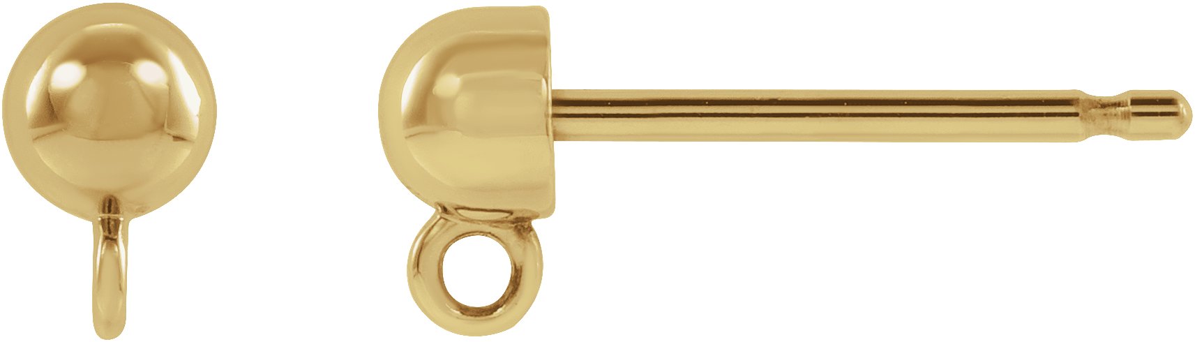 Domed Ball Earring Top