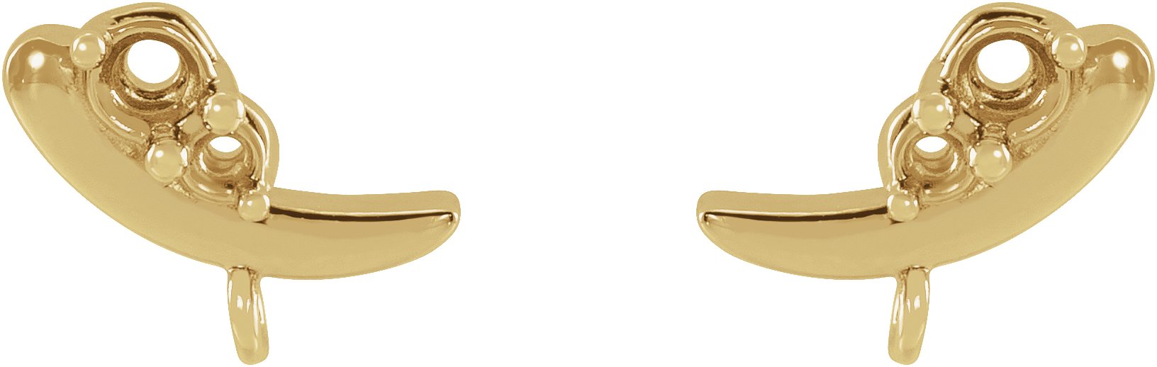 Curved Earring Top