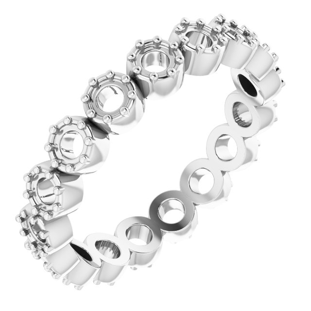 Rose-Cut Eternity Band
