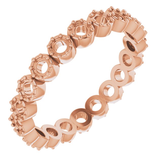 Rose-Cut Eternity Band