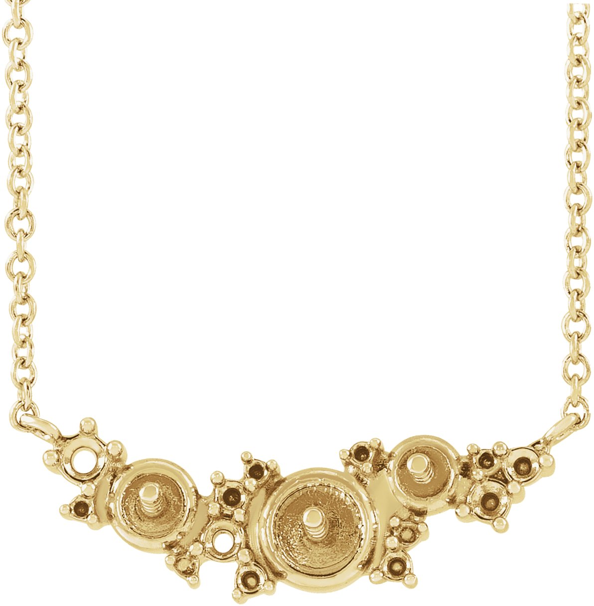 Accented Pearl Necklace or Center