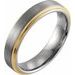 18K Yellow Gold PVD Tungsten 5 mm  Size 10 Band