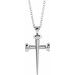 Sterling Silver Nail Cross 24