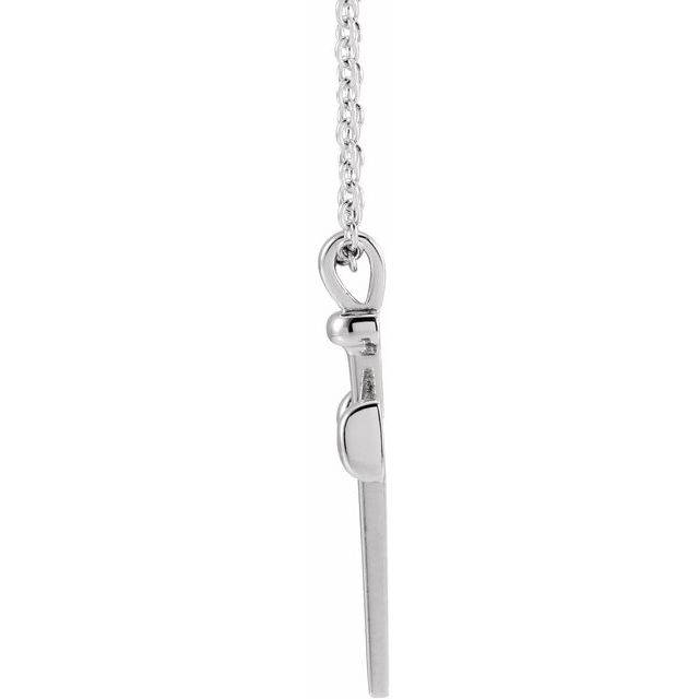 Sterling Silver Nail Cross 24