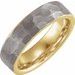 18K Yellow Gold PVD Tungsten 6 mm Band Size 10