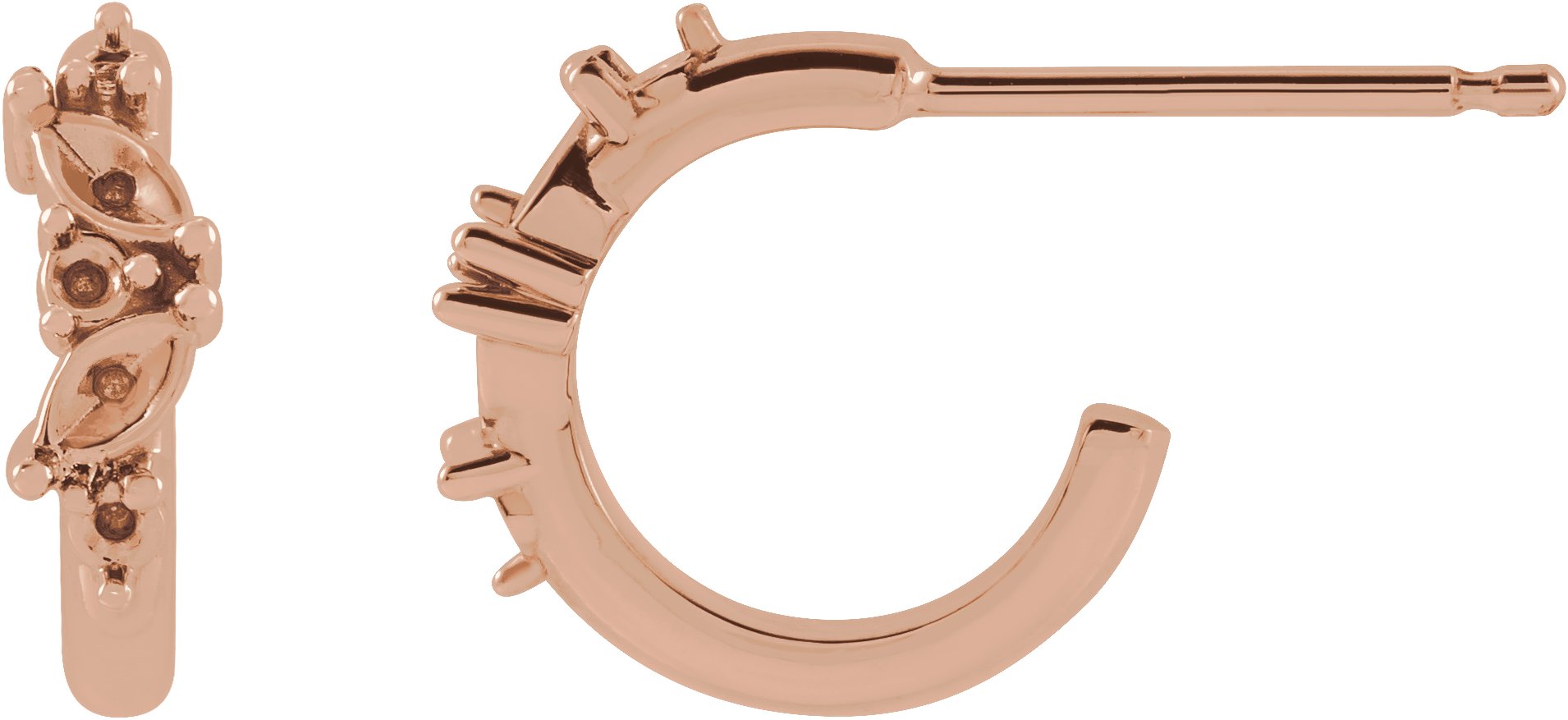 Accented Huggie Earrings