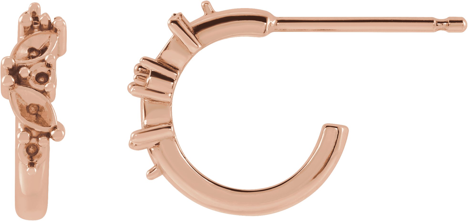 Accented Huggie Earrings