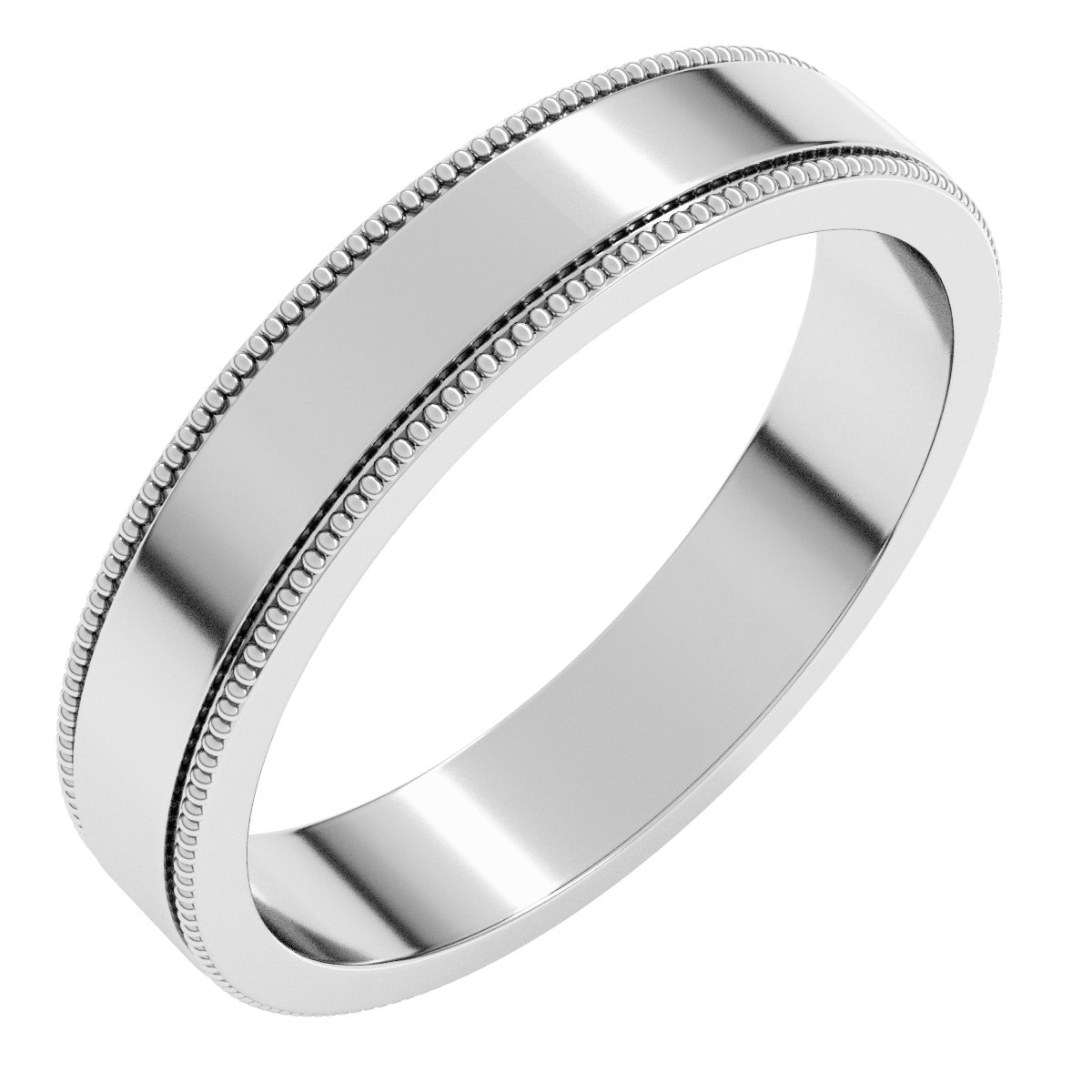 Milgrain Flat Band