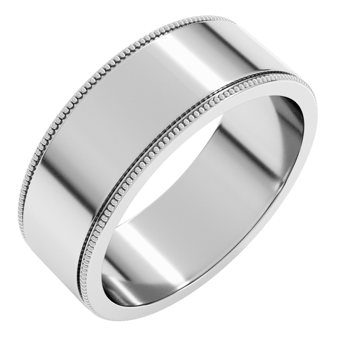 Milgrain Flat Band
