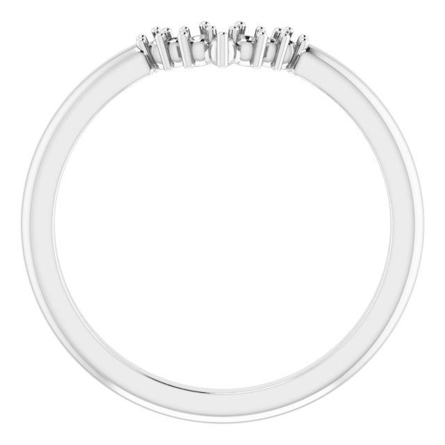 Band Mounting for 6x4 mm Pear Ring view 2