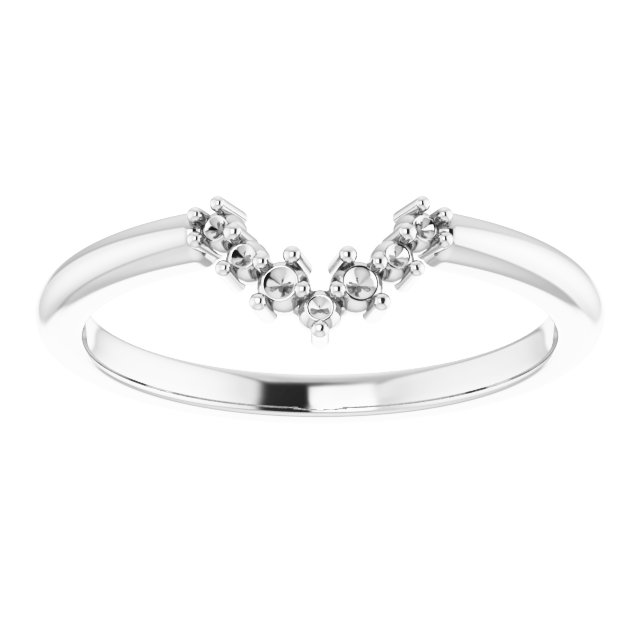 Band Mounting for 6x4 mm Pear Ring view 3
