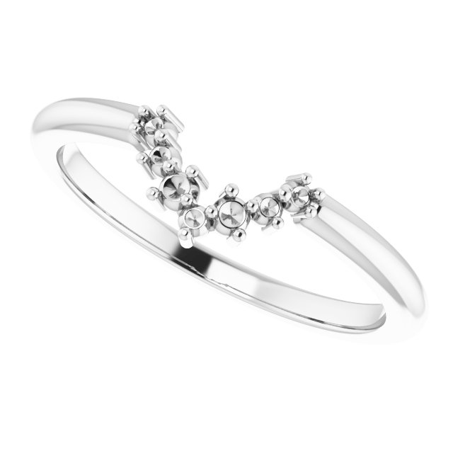 Band Mounting for 6x4 mm Pear Ring view 5