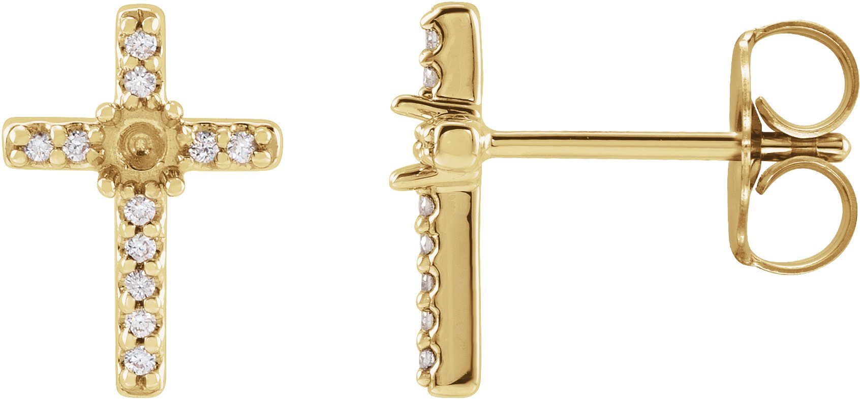 Accented Cross Earrings