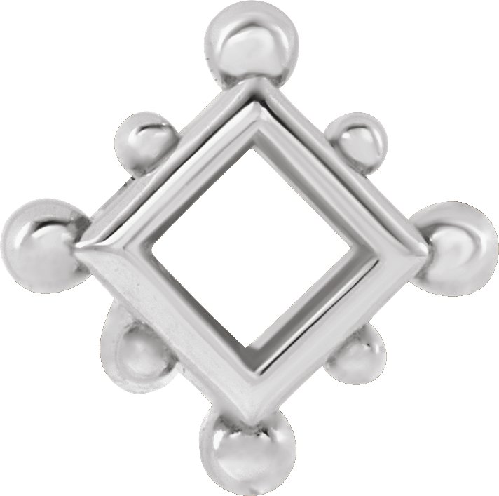 Square Bezel-Set Top Setting