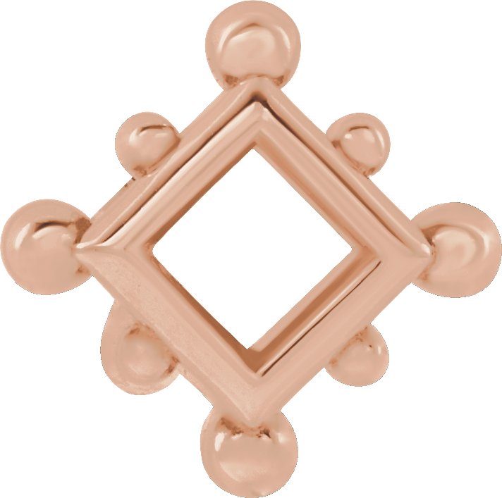 Square Bezel-Set Top Setting