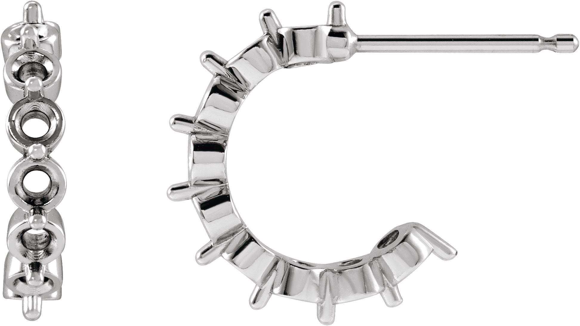 Accented Hoop Earrings