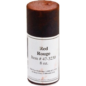 Red Polishing Rouge, Very Fine, Tube, 8OZ