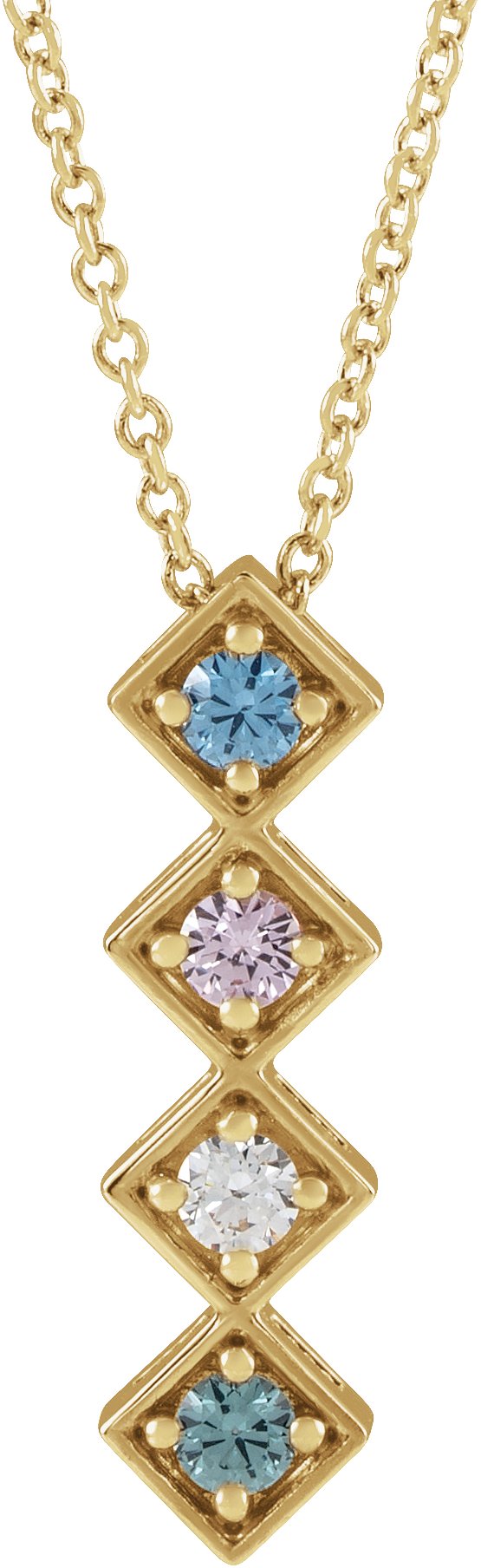 Family Bar Slide Necklace or Pendant