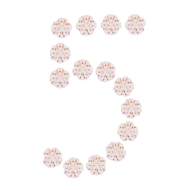 Accented Numeral Trim