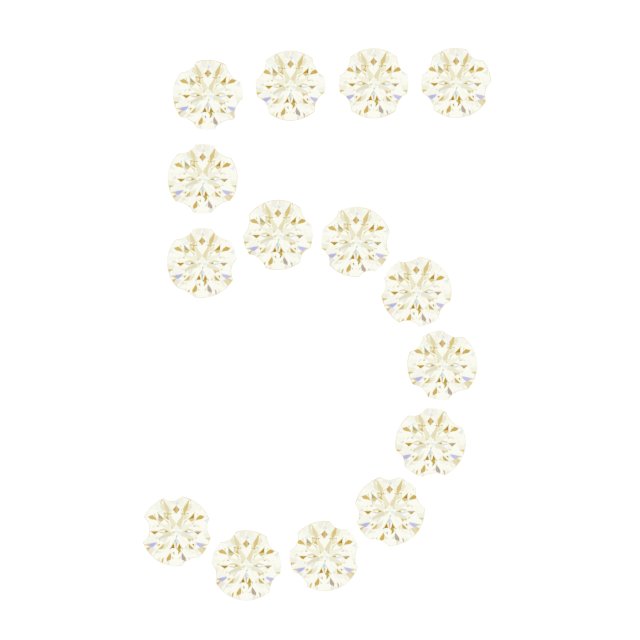 Accented Numeral Trim