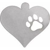 Heart and Paw Print Cutout Stamping
