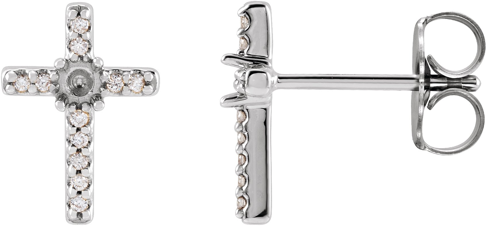 Accented Cross Earrings