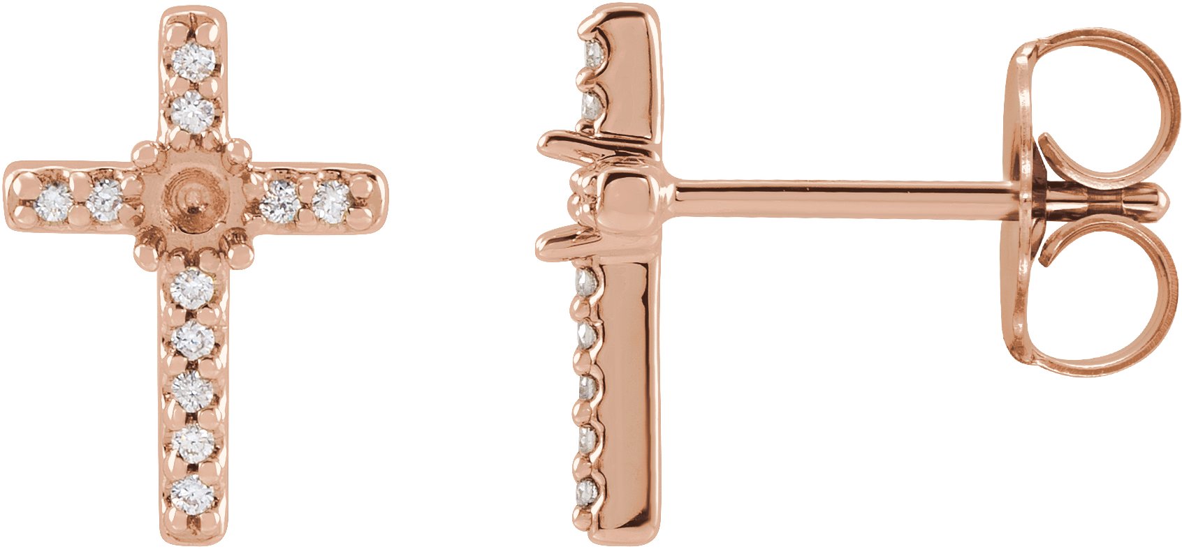 Accented Cross Earrings