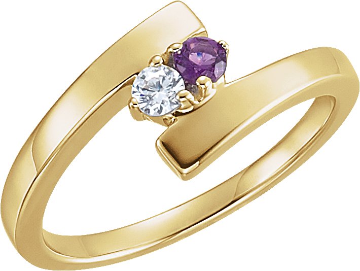 Engravable Family Bypass Ring